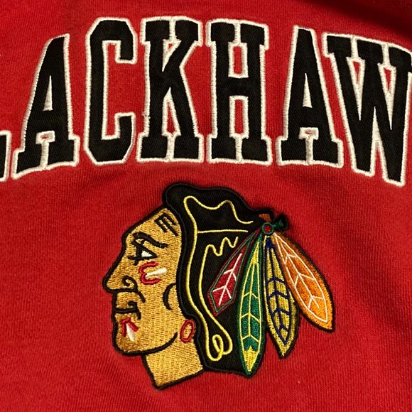 Chicago Blackhawks Sweatshirt with Embroidered Logo - Unisex - Picture 3 of 3